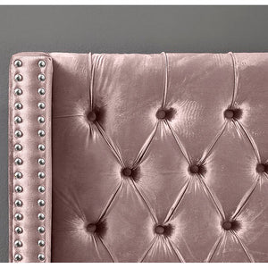 Dusty Pink Velvet Fabric With Nailhead Details **Shipped in the GTA Area Only**