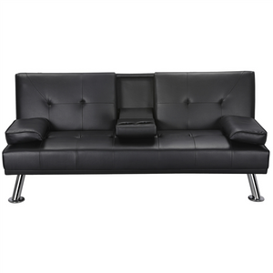 KLICK-KLACK SOFA BED BLACK WITH CUP HOLDER- ARRIVING IN AUGUST