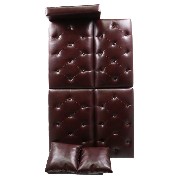 BURGUNDY KLICK KLACK SOFA BED