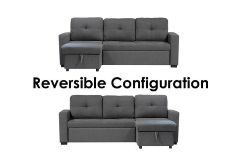 Image of REVERSIBLE SLEEPER SECTIONAL SOFA BED