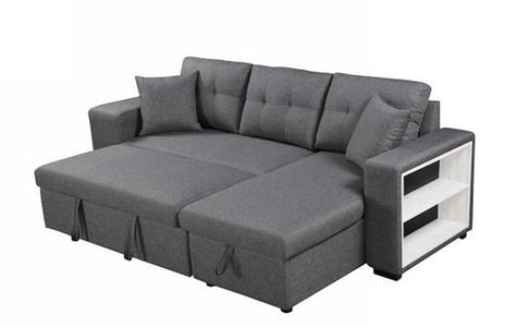 Sectional Sofa with Stools & Sofa Bed