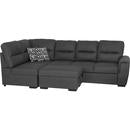 3-Piece Sectional with Pull-out Bed and Hidden Storage