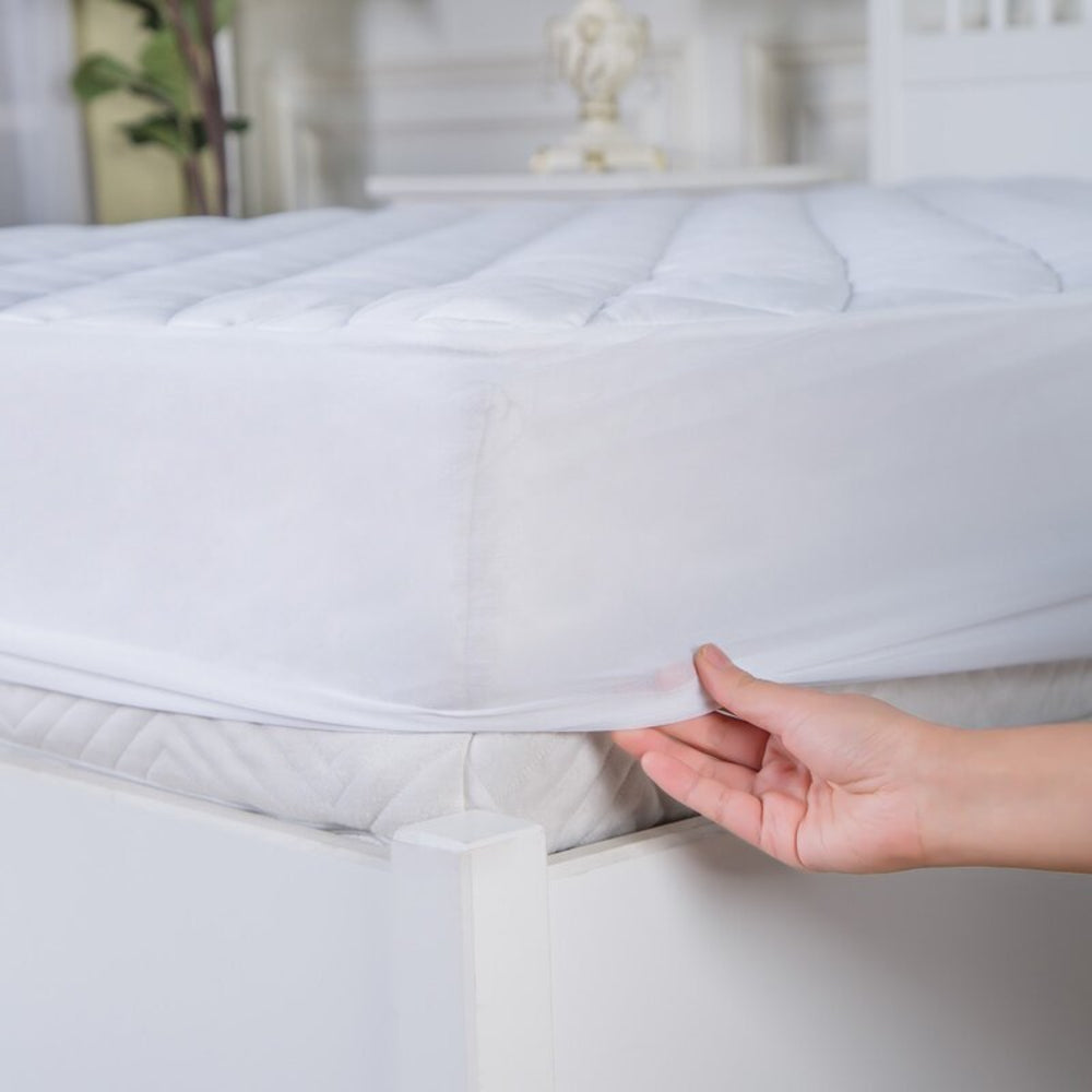 Health Comfort- Waterproof Antimicrobial Tencel Mattress Protector with Breathable Hypoallergenic Protection