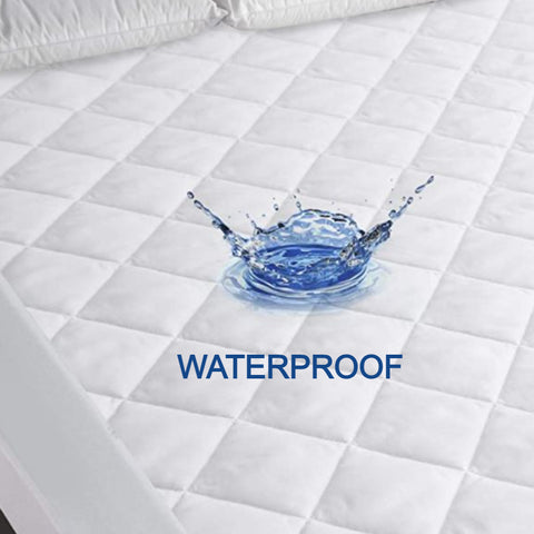 Image of Quilted Waterproof Mattress Protector - Treated with SILPURE Micro Fiber - BSCI and OEKO-TEX Certified