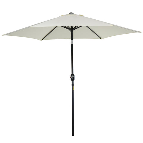 Image of 9' Patio Umbrella with Crank Handle Tilt Canopy Market Sunshade