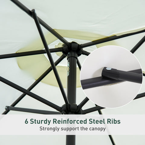 Image of 9' Patio Umbrella with Crank Handle Tilt Canopy Market Sunshade