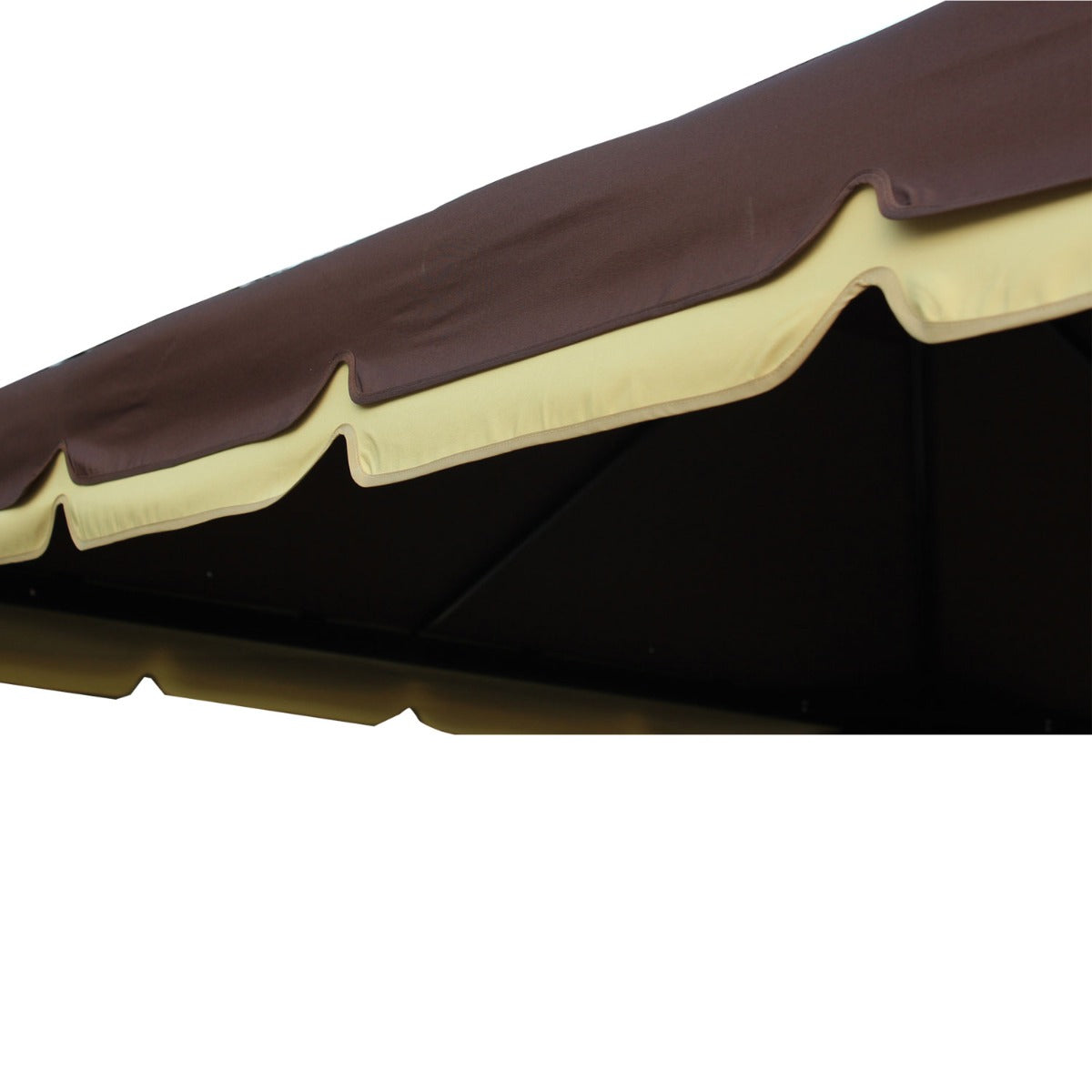 10’x13’ Steel Frame Double Top Gazebo Canopy w/ Mesh Netting Coffee