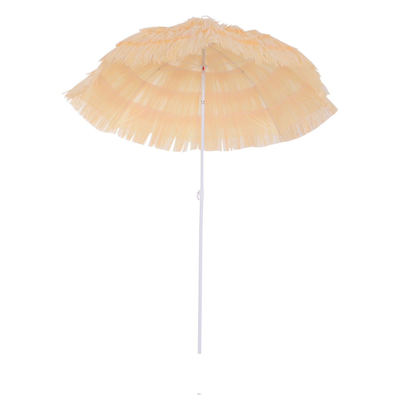 Tiki Beach Outdoor Umbrella - Adjustable and Lightweight - wheat colour
