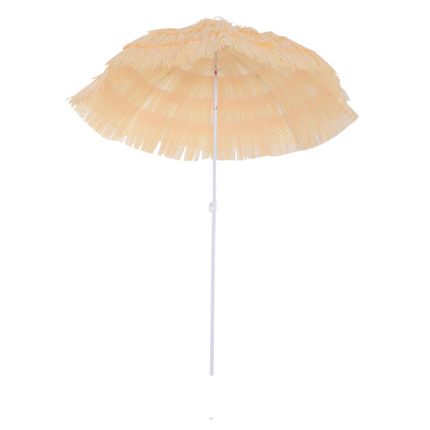 Image of Tiki Beach Outdoor Umbrella - Adjustable and Lightweight - wheat colour