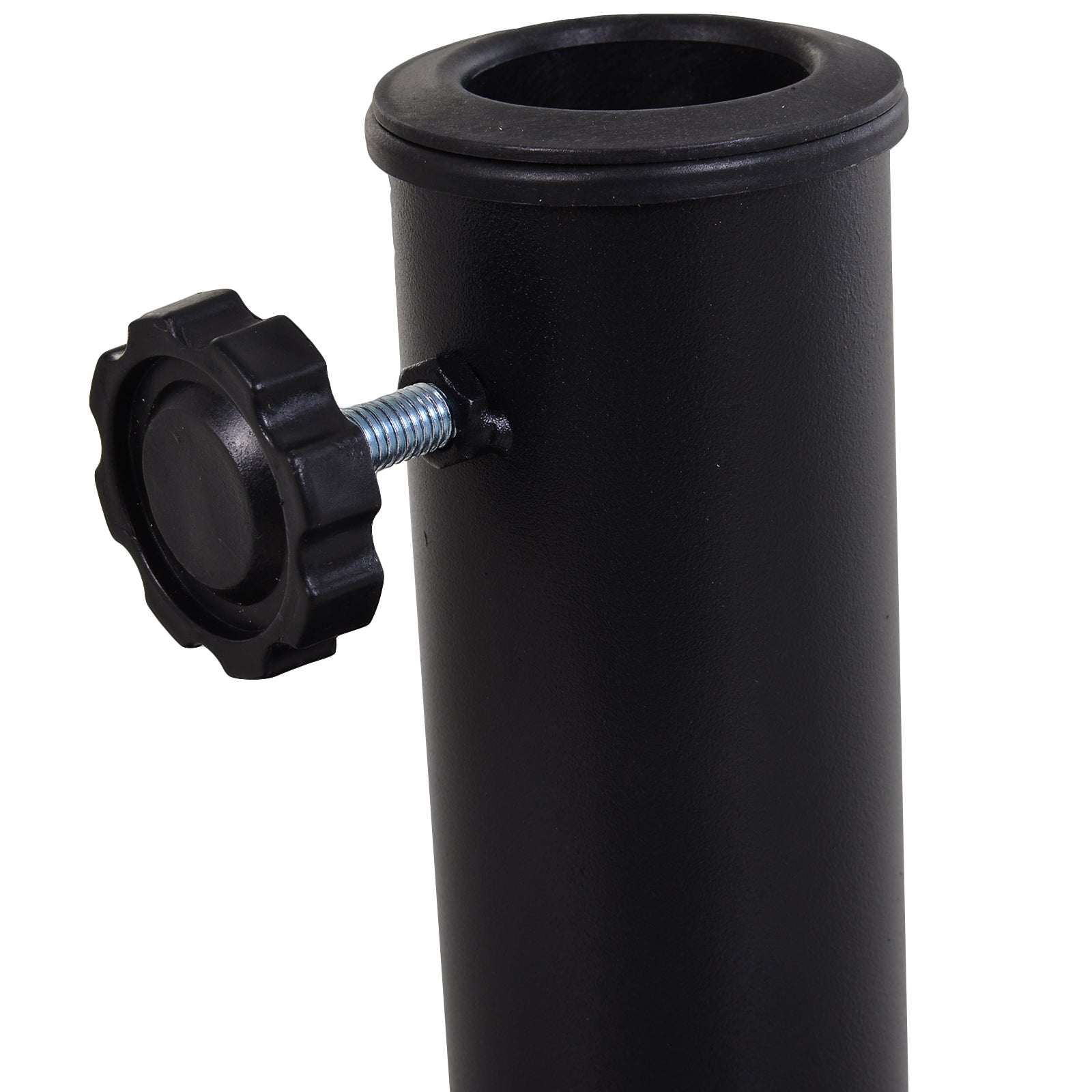 Patio Umbrella Stand Base Parasol Base Square Coated Pole Patio Garden Outdoor