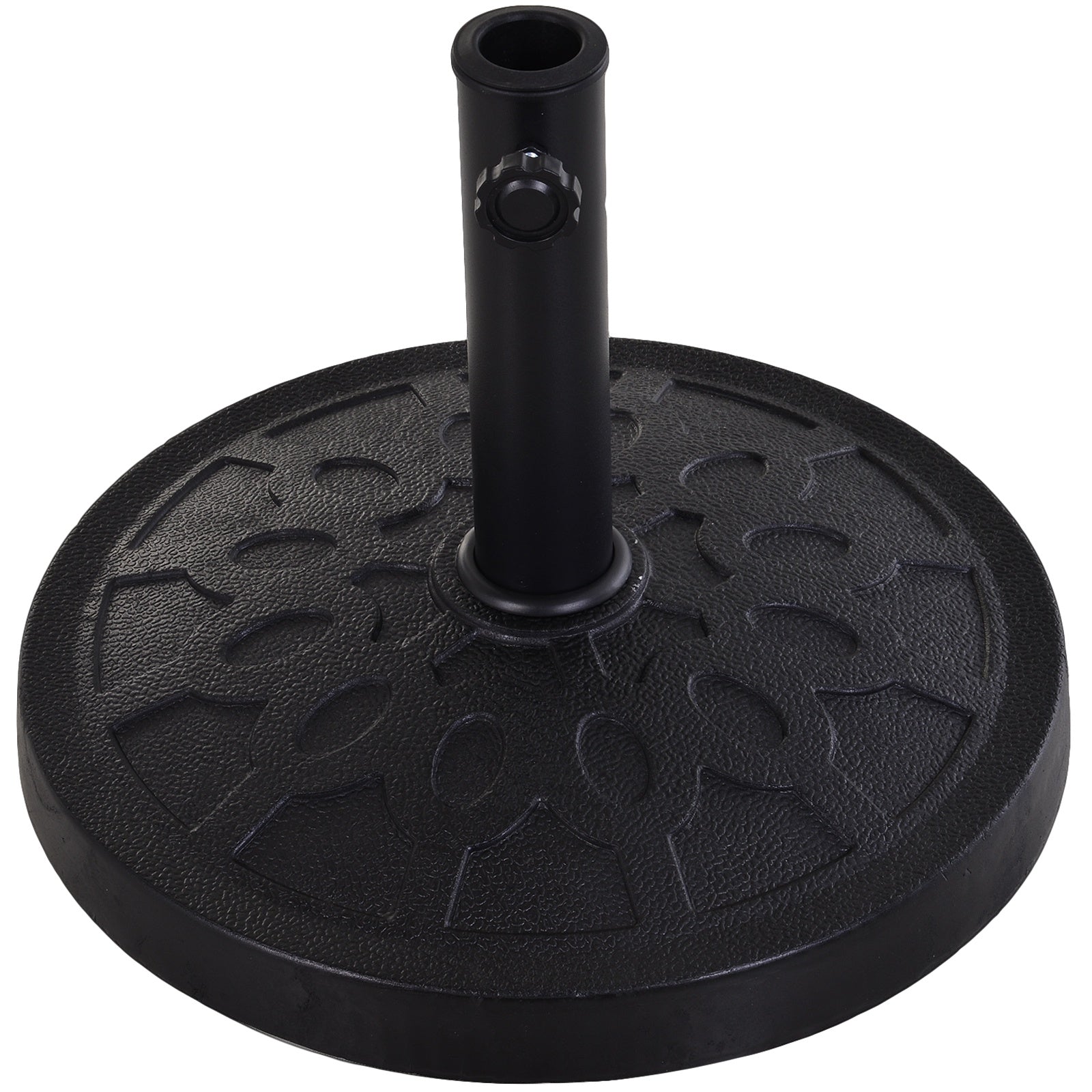 Patio Umbrella Stand Base Parasol Base Square Coated Pole Patio Garden Outdoor