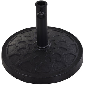 Patio Umbrella Stand Base Parasol Base Square Coated Pole Patio Garden Outdoor