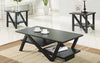 FurnitureMattressDirect- COFFEE TABLE SET WITH SHELF - 3 PC - ESPRESSO AA