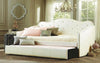 FurnitureMattressDirect- Day Bed with Crystal and Twin Trundle - White01