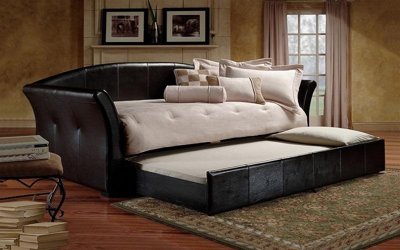 FurnitureMattressDirect- Day Bed with Twin Trundle - Black01