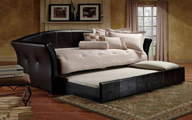 FurnitureMattressDirect- Day Bed with Twin Trundle - Black01