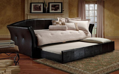 FurnitureMattressDirect- Day Bed with Twin Trundle - Black01