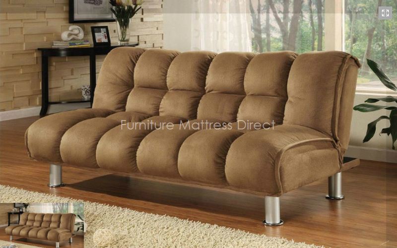 FABRIC KLICK KLACK SOFA BED (BROWN) – FurnitureMattressDirect ⁽ᴰᵉᵃˡˢ⁾ - Furniture Deals