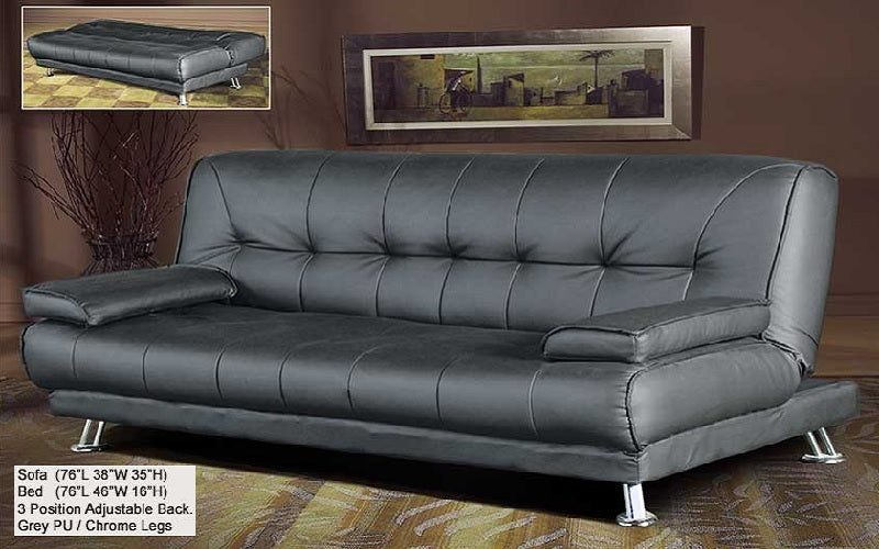 FurnitureMattressDirect- Klick Klack Sofa Bed With Two Pillows