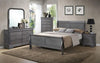FurnitureMattressDirect- SLEIGH BEDROOM SET 8 PC - GREY
