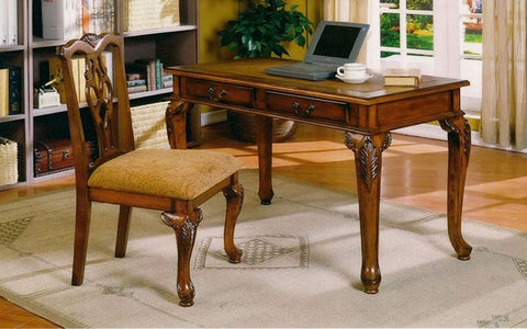 FurnitureMattressDirect- Solid Wood Desk & Chair Set - Walnut  World Map