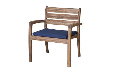 Image of FurnitureMattressDirect- Solid Wood Outdoor Set with Centre Table (Natural & Beige)01