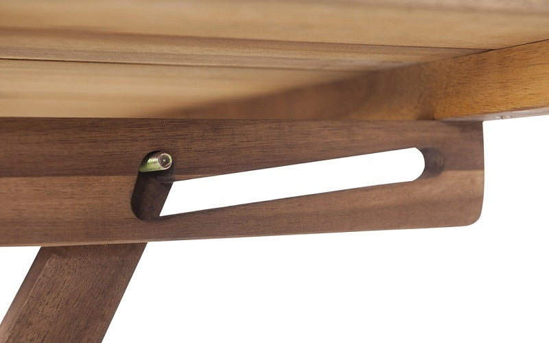 FurnitureMattressDirect- Solid Wood Outdoor Set with Centre Table (Natural & Beige)01