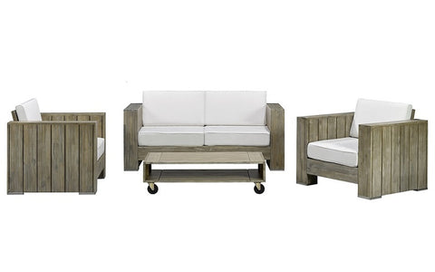 FurnitureMattressDirect- Solid Wood Sofa Set with Centre Table (Natural Grey & Beige)01