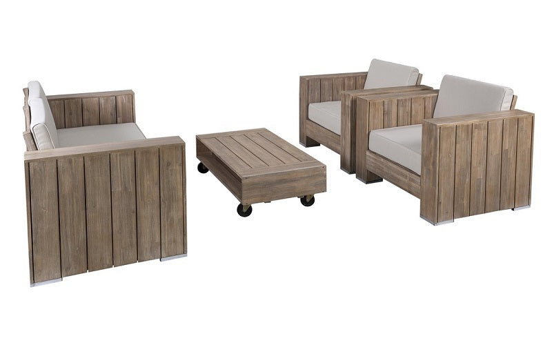 FurnitureMattressDirect- Solid Wood Sofa Set with Centre Table (Natural Grey & Beige)01