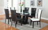 FurnitureMattressDirect- Solid Wood and Rectangular Glass Top Kitchen Set