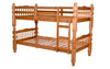 FurnitureMattressDirect- Twin Twin Detachable Solid Wood Post Bunk Bed