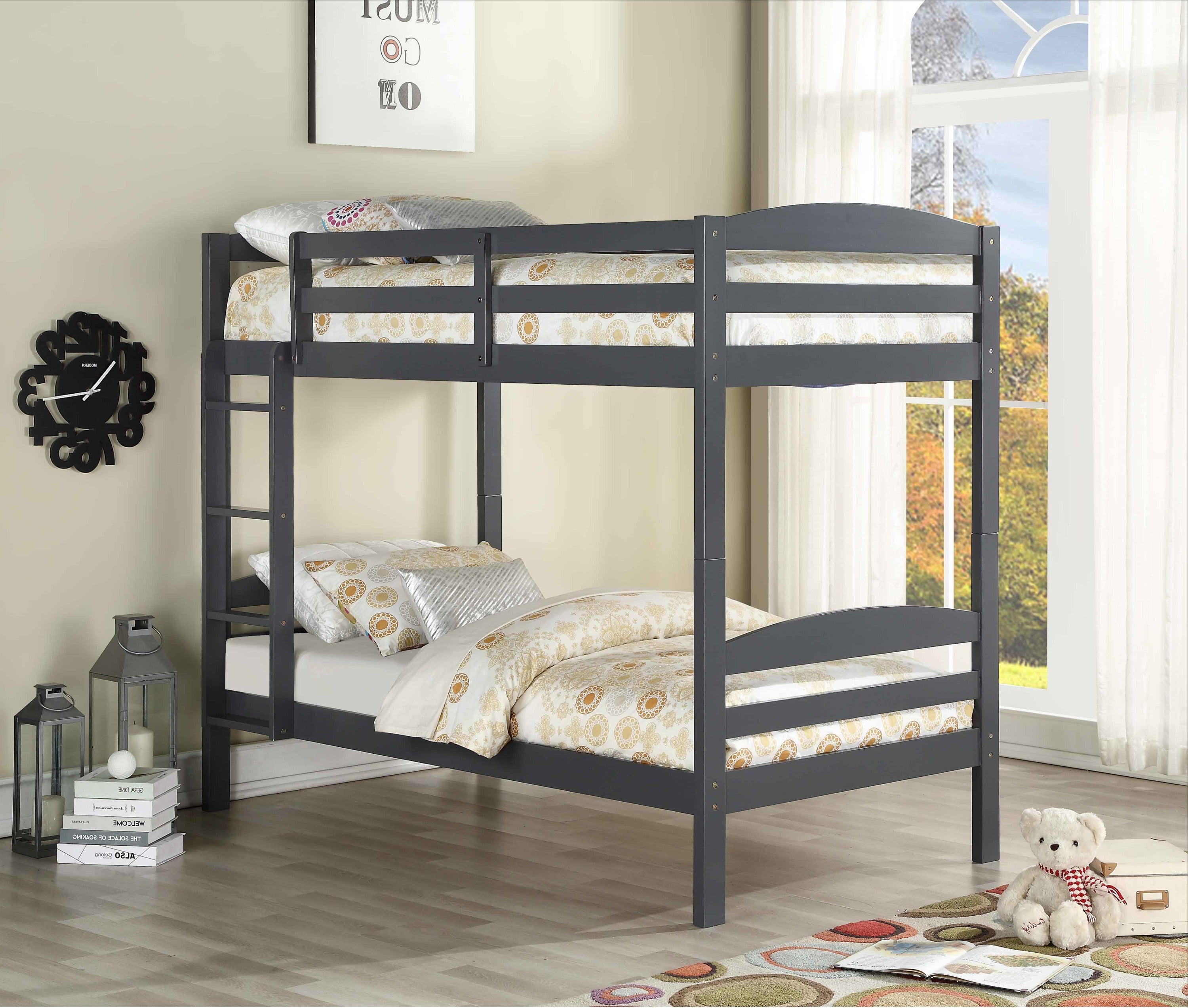 FurnitureMattressDirect⁽ᴰᵉᵃˡˢ⁾- Bunk Bed- Grey