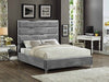 Velvet Bed in Grey