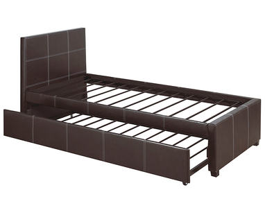 Twin Trundle Pull-out Bed in Black - SINGLE/TWIN SIZE