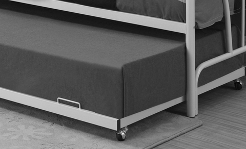 Image of Metal Day Bed With or without Twin Trundle - White **Shipped in the GTA Area Only**