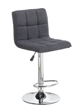 FURNITUREMATTRESSDIRECT-BAR STOOL ADJUSTABLE WITH SWIVEL IN GREY D-BS115