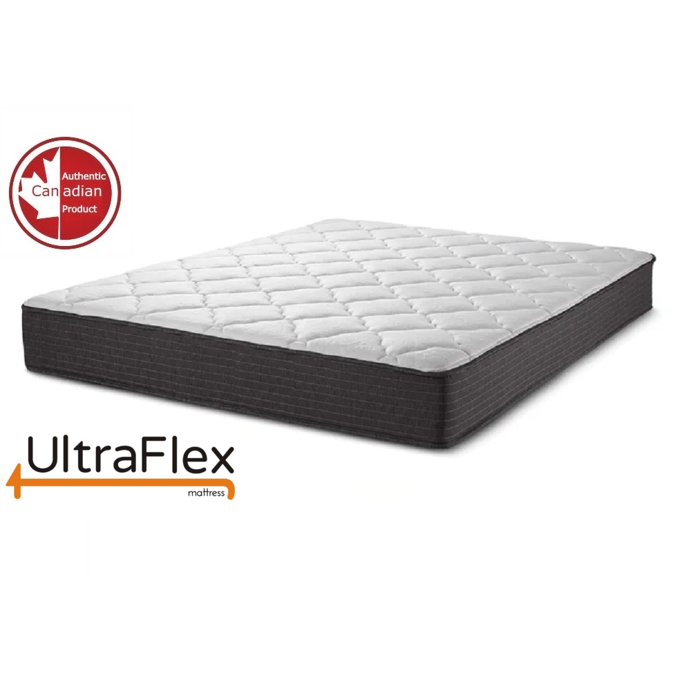 Ultraflex INSPIRE - Orthopedic Luxury Gel Memory Foam, Optimal Comfort, Breathable, Eco-friendly Mattress with Two Standard Bamboo Pillows (Made in Canada)