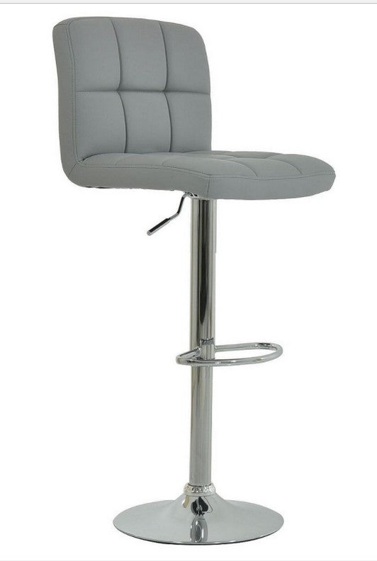 FURNITUREMATTRESSDIRECT-BAR STOOL WITH SWIVEL IN GREY D-BS114