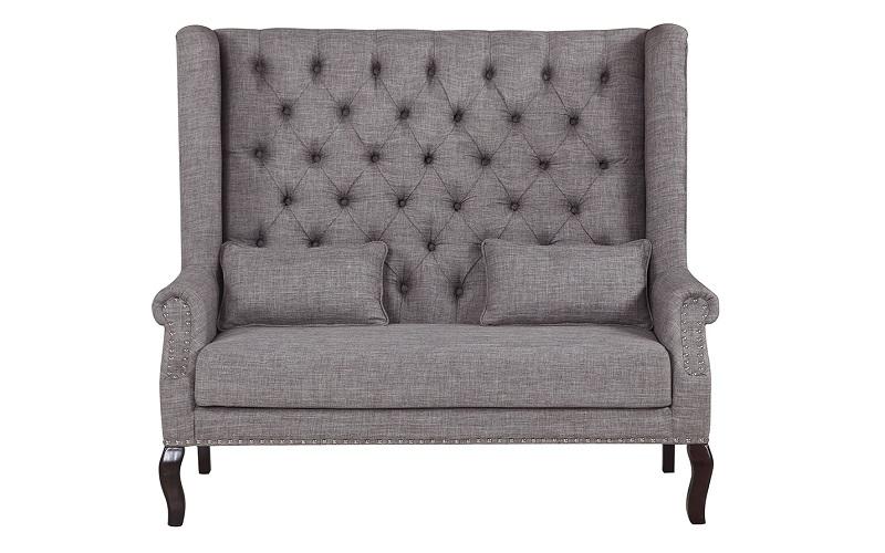 Fabric Love Seat - Beige