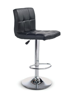 FURNITUREMATTRESSDIRECT-BAR STOOL ADJUSTABLE WITH SWIVEL IN BLACK D-BS119