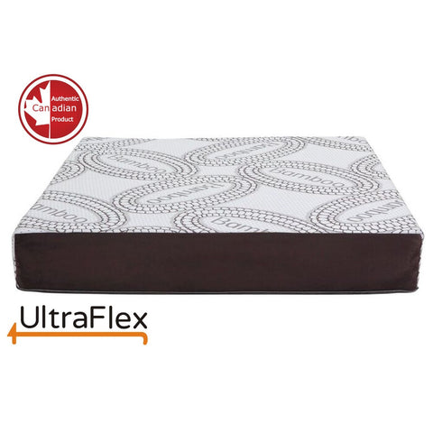 Image of Ultraflex SERENITY- Orthopedic, Premium Smart Gel Infused Memory Foam, Eco-friendly Mattress (Made in Canada) with Waterproof Mattress Protector