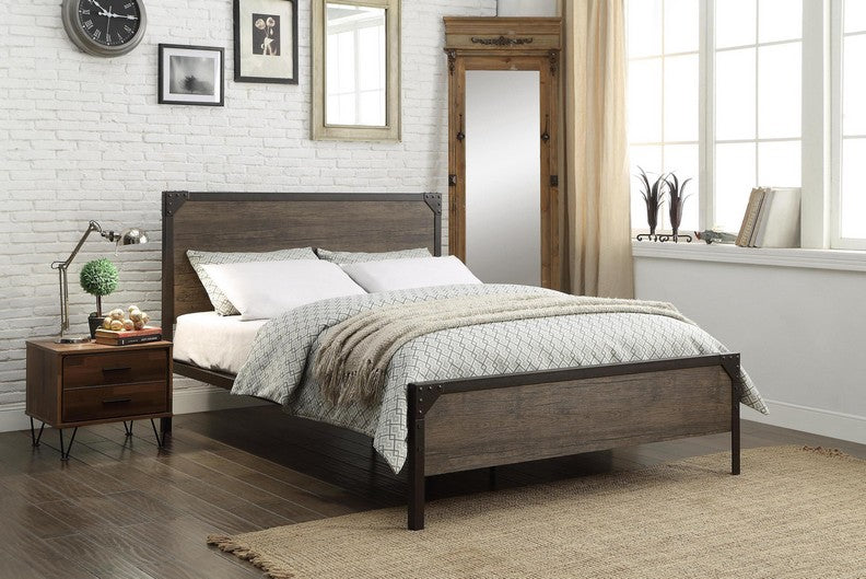 FURNITUREMATTRESSDIRECT-BED WITH WOOD PANEL 