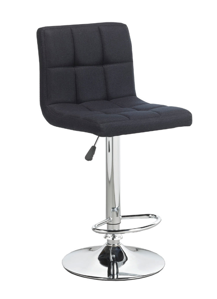 FURNITUREMATTRESSDIRECT-BAR STOOL ADJUSTABLE WITH SWIVEL IN BLACK D-BS117