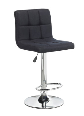 FURNITUREMATTRESSDIRECT-BAR STOOL ADJUSTABLE WITH SWIVEL IN BLACK D-BS117
