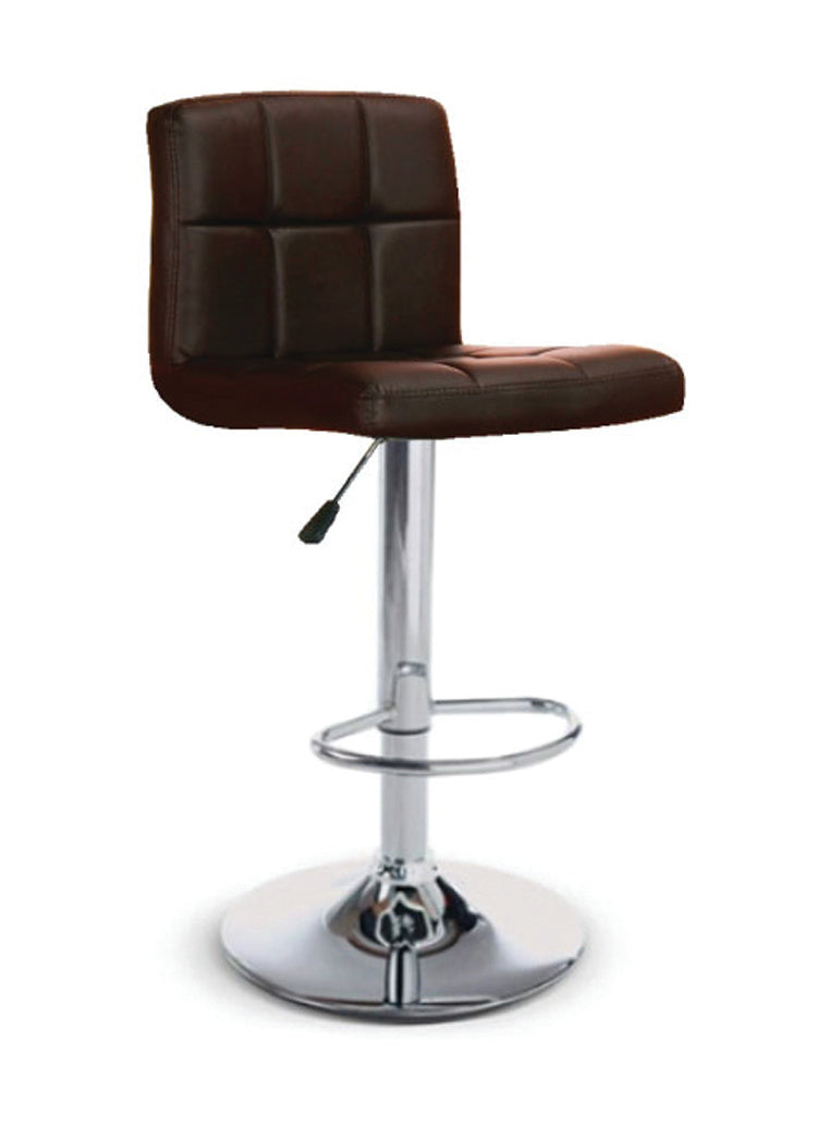 FURNITUREMATTRESSDIRECT-BAR STOOL ADJUSTABLE WITH SWIVEL IN BROWN D-BS119