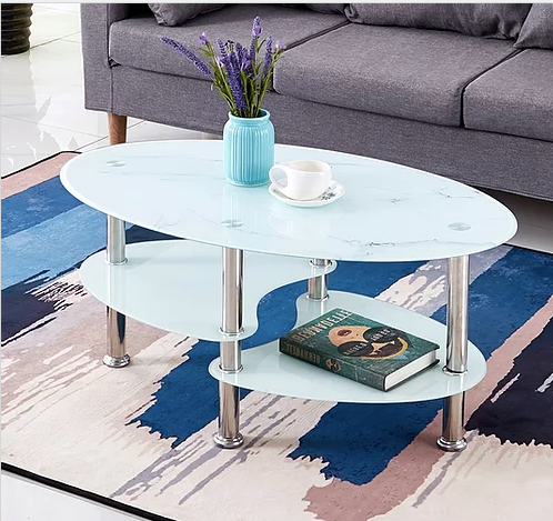 White Marble Glass Coffee