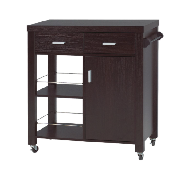 KITCHEN CART - DARK CHERRY