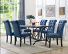 7-Piece Dining Table Set in Blue
