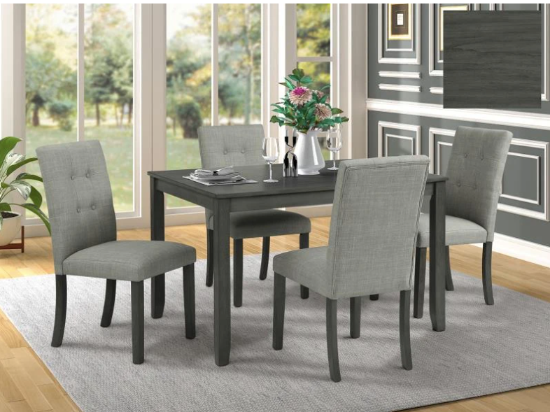 5 Pieces Dinette Set- Grey