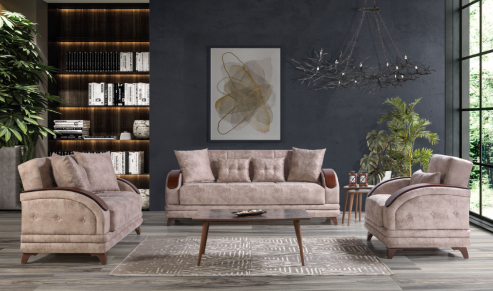 Beige 3 Piece Sofa Set ****SHIPPED TO GTA ONLY****